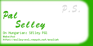 pal selley business card