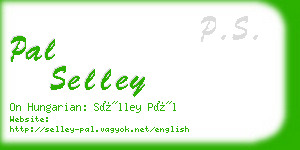 pal selley business card